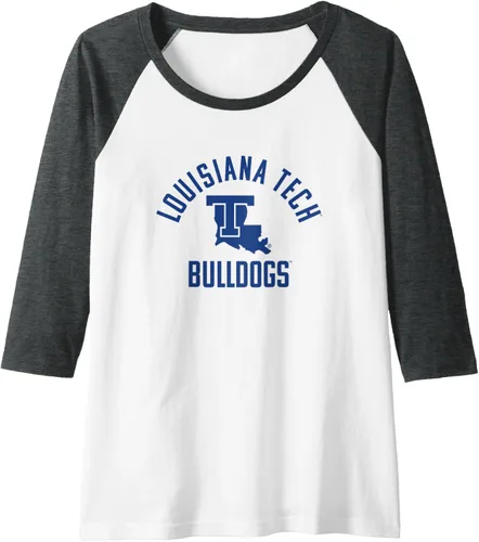 Vista 9 de Louisiana Tech Bulldogs Large One Color Raglan Baseball Tee