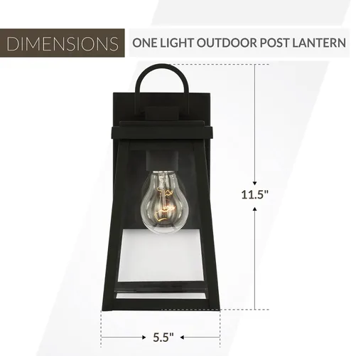Vista 3 de Generation Lighting 8548401-71 - Lámpara de pared para exteriores (bronce antiguo) 8548401-71 Las luces para exteriores hacen encantadoras