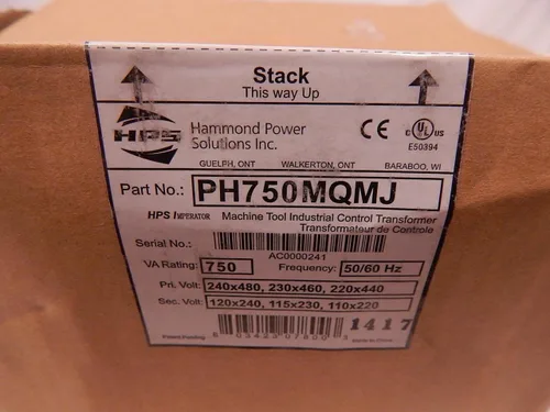 Vista 8 de Hammond Power Solutions, PH750MQMJ, TRANSFORMADOR DE CONTROL