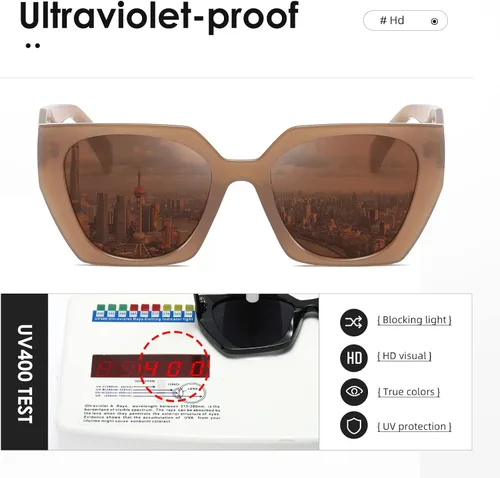 Vista 7 de kimorn Gafas de sol para mujeres y hombres de moda retro gafas de sol de moda K1354