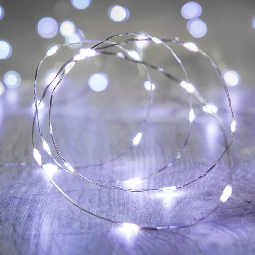 Vista 17 de ANJAYLIA Guirnalda de luces de Pascua que funciona con pilas, 20 luces LED pastel de 9.8 pies, guirnalda de luces pequeñas impermeables para Luces