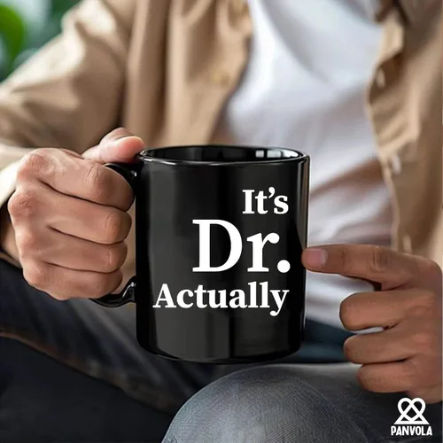 Vista 6 de Taza de cerámica con texto en inglés "It's Dr Actually Doctorate", regalo de graduación para estudiantes de doctorado, doctorado, nuevo médico, taza