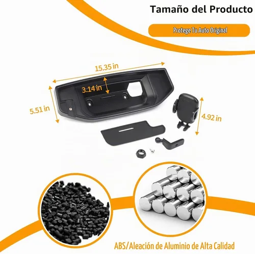 Vista 7 de Hoolcar Soporte para teléfono Ram Dash con bandeja de almacenamiento, compatible con Dodge Ram 2018-2023, accesorios interiores