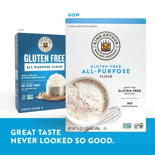 Vista 9 de King Arthur Harina multiusos sin gluten, 24 onzas (paquete de 1) - Proyecto verificado sin OMG, certificado Kosher