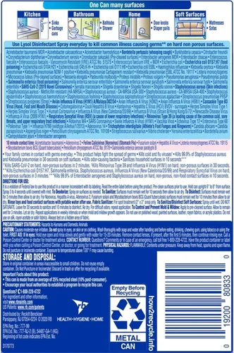 Vista 8 de Lysol Spray desinfectante, aroma brisa de la mañana, 12.5 onzas (Pack de 12)