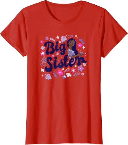 Vista 73 de Disney Encanto Isabela Madrigal Big Sister - Camiseta floral, gris, S Asfalto