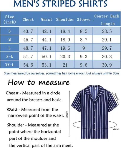 Vista 6 de COOFANDY Camisas de manga corta con botones para hombre camisas hawaianas de playa de verano