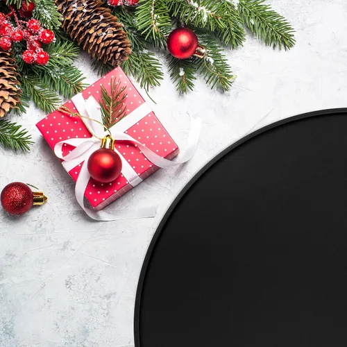 Vista 2 de Timgle Tapete para árbol de Navidad, tapete de silicona resistente para árbol de Navidad, protector de suelo impermeable para árbol de Navidad Negro