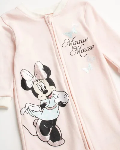 Vista 2 de Disney Mameluco de Minnie Mouse para bebé niña paquete de 2 mamelucos con pies 0-9 meses