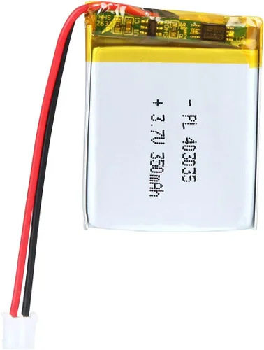 Vista 30 de Batería de 3.7V 200mAh 502025 Li-ion Li-Po recargable de iones de litio con conector de paso de 2P PH 0.079 in