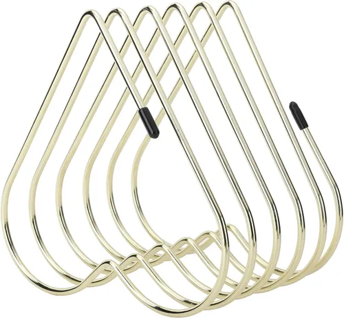Vista 9 de Aramox Desktop File Holder, Iron Magazine Rack with Capacity, Compact Design for Home Office Organization (Gold)