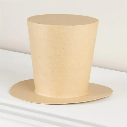 Vista 5 de Factory Direct Craft Juego de 2 sombreros de papel maché para decoración navideña y manualidades de bricolaje