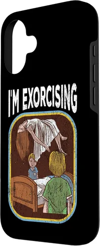 Vista 2 de Funda de nostalgia vintage de película de terror para iPhone 16