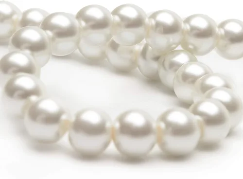 Vista 3 de Gionforsy Collar de perlas blancas para mujer, collar de perlas para boda