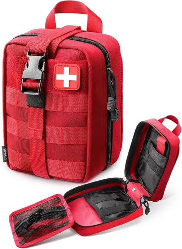 Vista 10 de LIVANS Bolsa de primeros auxilios vacía médica Ifak bolsa Molle EMT bolsas Rip-Away táctico militar trauma emergencia médica bolsa