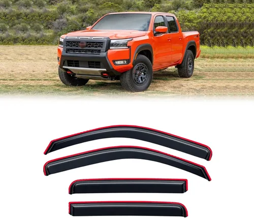 Vista 139 de Protectores de lluvia en canal para Jeep Grand Cherokee L 2021-2026, protectores de visera de ventana, deflector de ventilación, sombra viento humo