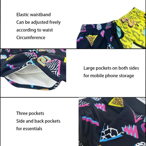 Vista 5 de Conjunto deportivo de 2 piezas para hombre, camisa hawaiana, pantalones cortos, camisa con botones y pantalones cortos con sombreros de pescador