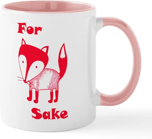 Vista 17 de CafePress Taza de café de cerámica For Fox Sake de 11 oz (11.0 fl oz)