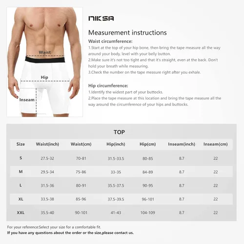 Vista 7 de Niksa Pantalones cortos de compresión para hombre, paquete de 3 unidades, ropa interior de compresión para hombre, pantalones cortos deportivos