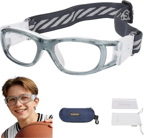 Vista 9 de N/A'' Gafas deportivas para niños, baloncesto, fútbol, entrenamiento, seguras, antiniebla, 7-12