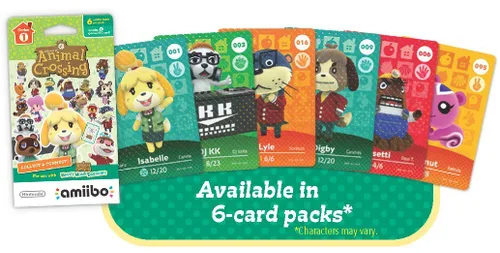 Vista 2 de Animal Crossing Series 1 Single Pack of 6 Cards