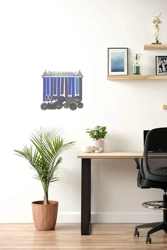 Vista 2 de Allied Medal Hangers - Creer en ti mismo hace que los sueños se hagan realidad - Múltiples opciones de tamaño disponibles - Soporte para medallas
