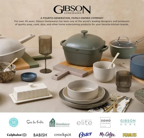 Vista 7 de Gibson Home Zen Buffetware - Juego de vajilla de 39 piezas para cena, color blanco