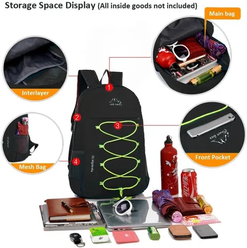 Vista 7 de Mochila de senderismo resistente al agua, para exteriores CLEVER BEES