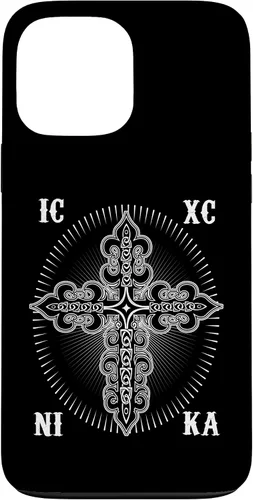 Vista 24 de IC XC Nika Cross Christogram Orthodox Christian Case for iPhone 17