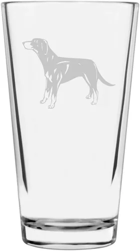 Vista 341 de Podenco Canario - Vaso de pinta de 16 onzas con temática de perro personalizado