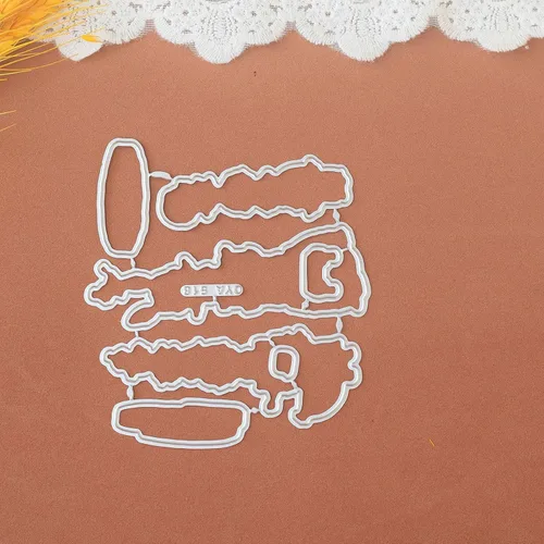 Vista 3 de Juego de sellos y troqueles transparentes de pingüino de Navidad para hacer tarjetas, plantillas de corte para álbumes de recortes, álbum de fotos