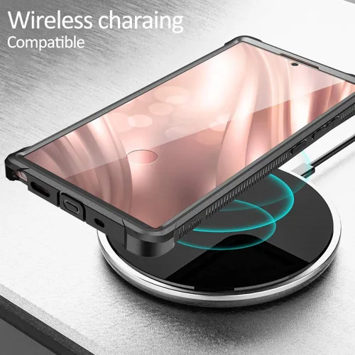 Vista 7 de Dexnor para Galaxy Note 20 Ultra Estuche con protector de pantalla transparente 360, cuerpo completo, resistente, protector, a prueba de golpes