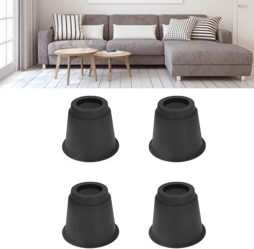 Vista 9 de Furniture Risers 5 Inch Heavy Duty Stackable Plastic Bed Lifters for Bed Sofa Chair Table Non Slip Sturdy Supports 2200 lbs 4 Pcs