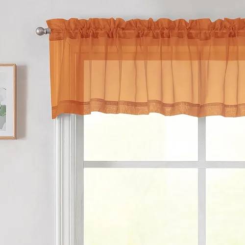 Vista 260 de 2 paneles de cortinas traslúcidas blancas para dormitorio, sala de estar, 96 pulgadas de largo, modernas, suaves, ligeras, con bolsillo para barra