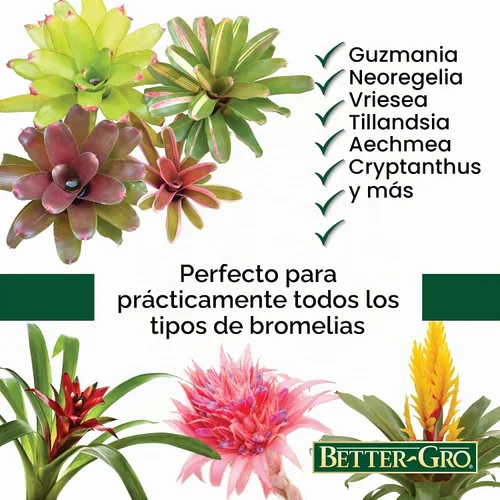 Vista 4 de Better-Gro - Mezcla de bromelia para macetas para plantas tropicales, 8 cuartos de galón