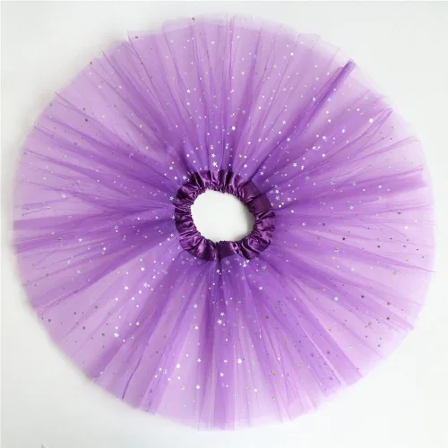Vista 4 de Rysly Falda tutú de tul brillante Tutus para niñas, 2-8T