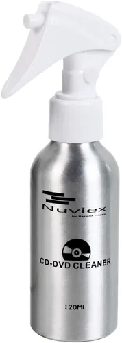 Vista 5 de Solución limpiador de CD DVD líquido en aerosol, kit de limpieza de disco compacto premium con guante de microfibra antiestático de 4 onzas