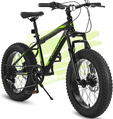 Vista 14 de Bicicleta de montaña para niños de 20 pulgadas, bicicleta de montaña para niños y niñas de 8 a 12 años, 7 velocidades para adolescentes, bicicletas