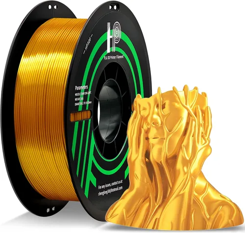 Vista 22 de HP3DF Filamento PLA de Doble Color, Filamento de Seda Brillante Azul Rosa para Impresora 3D, Filamento PLA de 1.75mm, precisión dimensional +