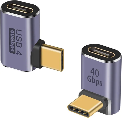 Vista 8 de Duttek Adaptador USB C a USB C de 40 Gpbs, 8 k@60 Hz y carga rápida de 100 W, adaptador tipo C macho a macho compatible con Thunderbolt 3/4 MacBook