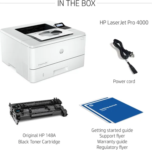 Vista 8 de Impresora en Blanco y Negro HP LaserJet Pro 4001n (Reacondicionada)