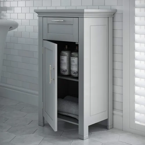 Vista 2 de RiverRidge - gabinete de baño, 1 puerta, Madera Manufacturada, Gris