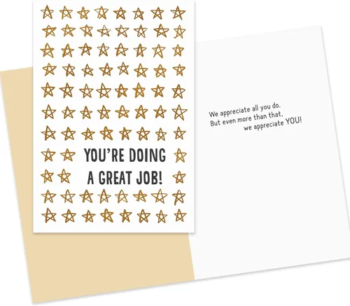 Vista 5 de Hallmark Business Bulk - Paquete de 10 tarjetas de agradecimiento surtidas para empleados (talentoso y apreciado), tarjetas de 5 x 7, mensajes