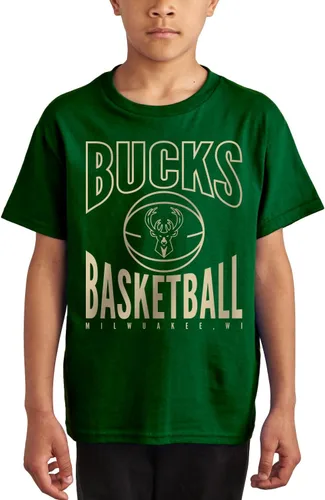 Vista 23 de Junk Food NBA Team Basketball - Camiseta de manga corta para niños y niñas con licencia