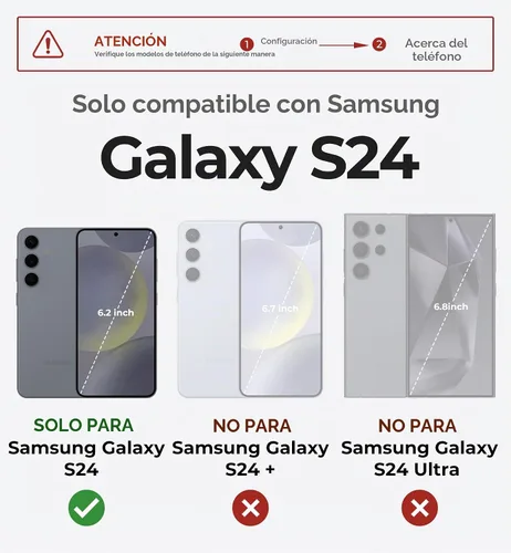 Vista 2 de Dexnor Funda para Samsung Galaxy S24 con Cubierta Deslizante Integrada para Cámara y Protector de Pantalla y Soporte, Funda Resistente a los Golpes