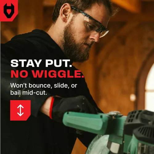 Vista 7 de NoCry Gafas de seguridad antivaho para hombres y mujeres, con clasificación ANSI Z87, resistentes a los arañazos con patillas ajustables