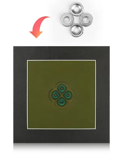 Vista 6 de Película de visión de campo magnético de 4 x 4 pulgadas, pantalla de flujo magnético, detector de patrones magnéticos, enseñanza de proyectos