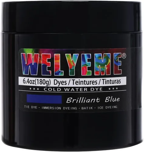 Vista 46 de Polvo de tinte para agua fría, surtido de 8 colores, 7/2-oz. frascos a granel, para teñido anudado, batik, teñido con hielo