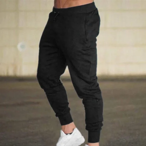 Vista 2 de Vickyleb Pantalones cargo para hombre, elásticos, pantalones de forro polar regular para hombre, pantalones deportivos casuales grandes y altos