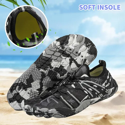 Vista 6 de Zapatos de playa y piscina de secado rápido, sin cordones, para mujeres y hombres, para surf, yoga y deportes acuáticos